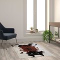 Flash Furniture Brown 3x5 Faux Cowhide Print Indoor Area Rug YTG-RGC31523-35-BN-GG